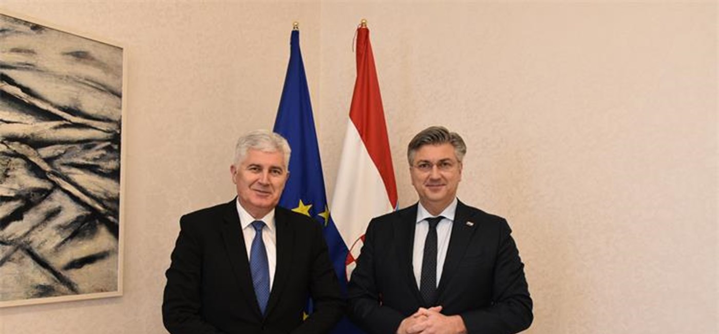 Plenković i Čović: Riješiti ključna politička pitanja u BiH kako bi se napravio iskorak za sve reforme na europskom putu